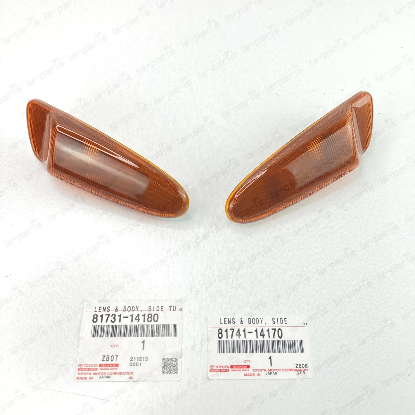 TOYOTA 00-06 CELICA ZZT231 97-02 SUPRA JZA80 JDM AMBER SIDE MARKER BUMPER LENSES