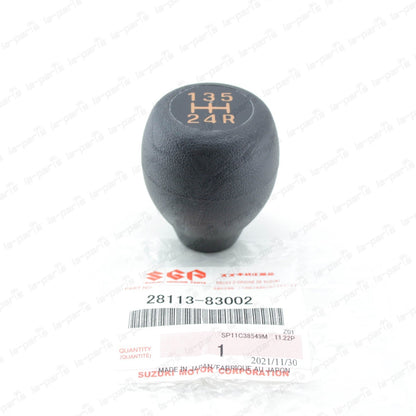 GENUINE SUZUKI 1986-1988 SAMURAI JIMNY SHIFT KNOB 12MM BLACK 5 SPEED 28113-83002
