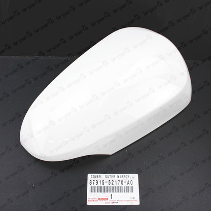 Genuine Toyota 12-19 Prius "C" Passenger Mirror Cover 040 White 87915-52170-A0