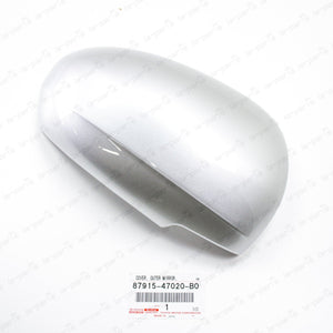 Genuine OEM Toyota 10-15 Prius Prius V Passenger Side Mirror Cover Silver 1F7