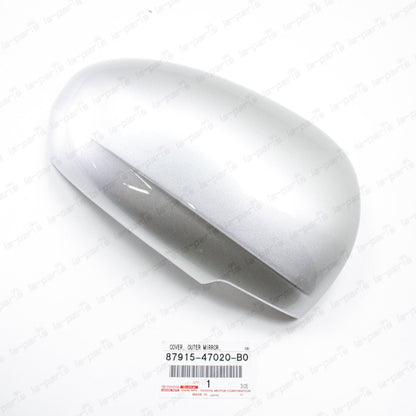 Genuine OEM Toyota 10-15 Prius Prius V Passenger Side Mirror Cover Silver 1F7