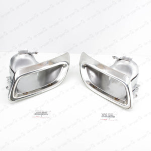 New Genuine OEM Lexus 2007-2010 LS460 LS600h Rear Exhaust Tips Pair