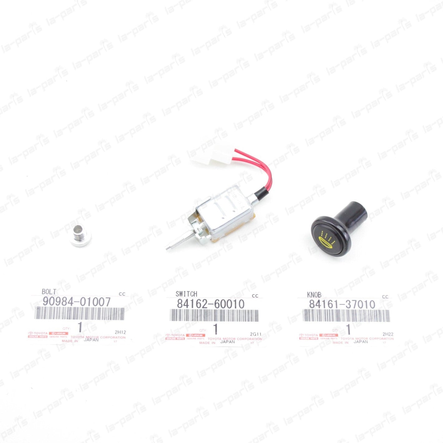 NEW GENUINE TOYOTA LAND CRUISER FJ40 BJ40 FOG LIGHT LAMP SWITCH & KNOB & NUT KIT