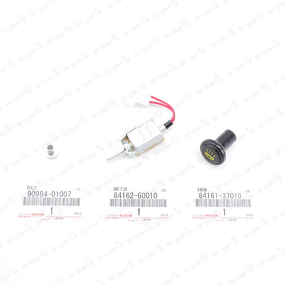 NEW GENUINE TOYOTA LAND CRUISER FJ40 BJ40 FOG LIGHT LAMP SWITCH & KNOB & NUT KIT