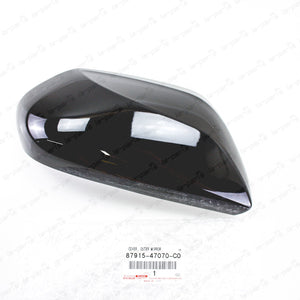 New Genuine Toyota 16-21 Prius Passenger Mirror Cover Black 218 87915-47070-C0