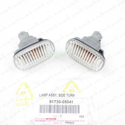 New Genuine OEM Toyota 93-98 Supra JZA80 Clear Fender Side Marker Lights PAIR
