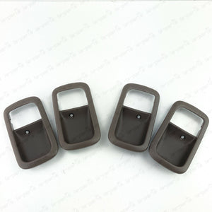 NEW GENUINE TOYOTA LC 80 LEXUS LX450 OAK INNER DOOR HANDLE BEZEL FRONT REAR SET