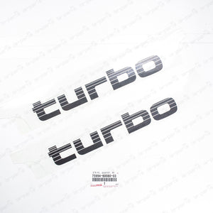 New Genuine Toyota Land Cruiser HDJ80 HDJ81 HDJ81V Turbo Rear Quarter Decal Pair