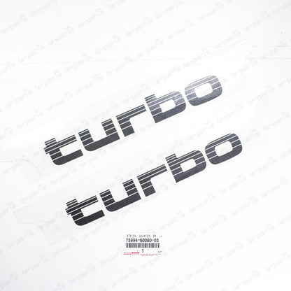 New Genuine Toyota Land Cruiser HDJ80 HDJ81 HDJ81V Turbo Rear Quarter Decal Pair