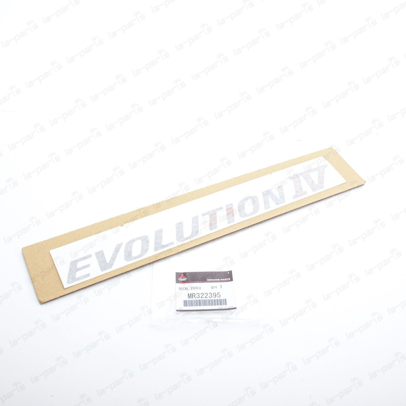 New Genuine OEM Mitsubishi Lancer EVO4 Silver EVOLUTION IV Decal MR322395 Qty:1