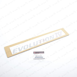 New Genuine OEM Mitsubishi Lancer EVO4 Silver EVOLUTION IV Decal MR322395 Qty:1