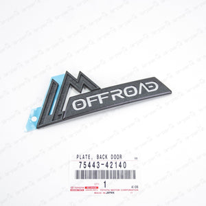 New Genuine Toyota RAV4 XA50 Back Door OFF ROAD Emblem JDM