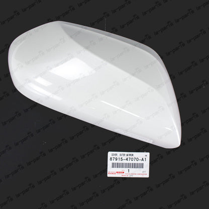 Genuine Toyota 16-21 Prius Passenger Mirror Cover White Pearl 070 87915-47070-A1