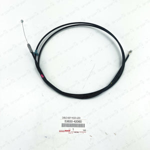 NEW GENUINE TOYOTA 2001-2005 RAV4 HOOD LOCK RELEASE CABLE ASSY 53630-42060