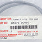 GENUINE TOYOTA 07-21 TUNDRA CENTER HIGH MOUNT STOP LIGHT GASKET 81572-0C050
