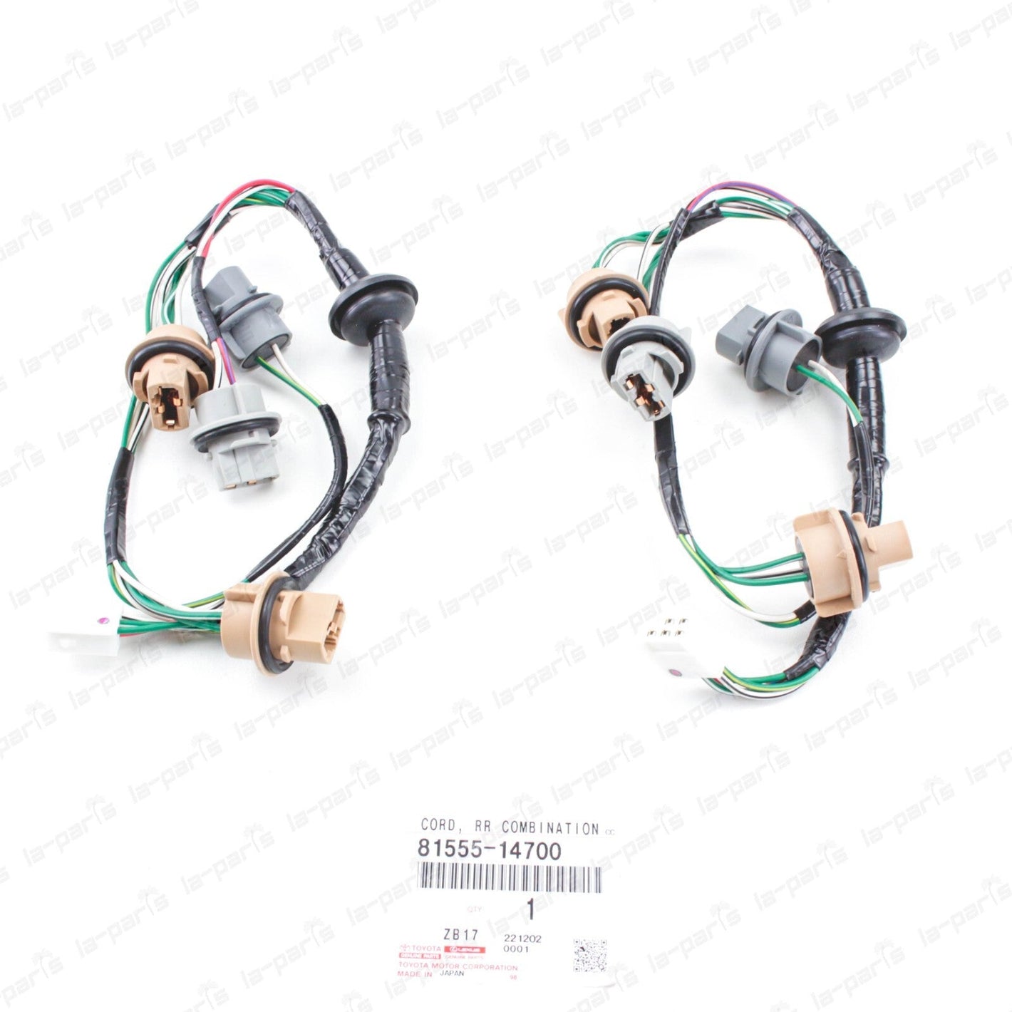 New Genuine Toyota Supra 97-98 JZA80 MK4 Tail Light Harness 81555-14700 Set of 2