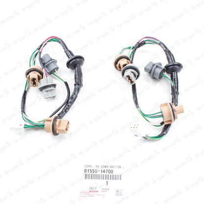 New Genuine Toyota Supra 97-98 JZA80 MK4 Tail Light Harness 81555-14700 Set of 2