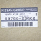 New Genuine Nissan 86-93 Pathfinder Hardbody Pickup D21 Red Passenger AC Vent