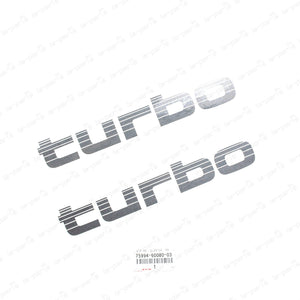 New Genuine Toyota Land Cruiser HDJ80 HDJ81 HDJ81V Turbo Rear Quarter Decal Pair