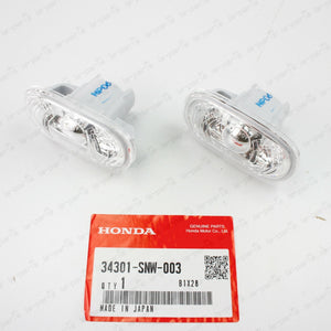 GENUINE HONDA CIVIC TYPE-R FD2 SIDE MARKER CLEAR 34301-SNW-003 SET OF LH & RH