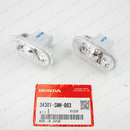 GENUINE HONDA CIVIC TYPE-R FD2 SIDE MARKER CLEAR 34301-SNW-003 SET OF LH & RH