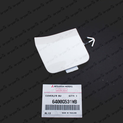 New Genuine OEM Mitsubishi 17-20 Mirage Front Bumper Tow Eye Hook Cap 6400G531WB
