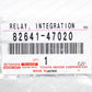 Genuine Toyota Corolla Prius Yaris tC xB xD GS350 Integration Relay 82641-47020
