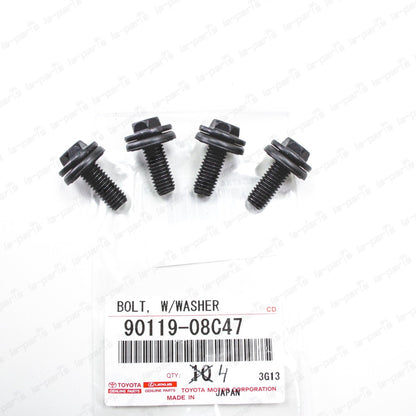 New Genuine OEM Toyota Roof Rack Bracket Bolt W/Washer 90119-08C47 SET OF 4