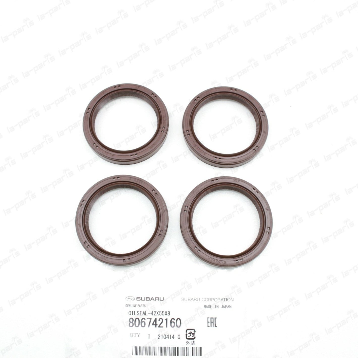 GENUINE SUBARU 2008-2017 WRX STI 2010-2017 LEGACY GT CAMSHAFT SEAL SET OF 4