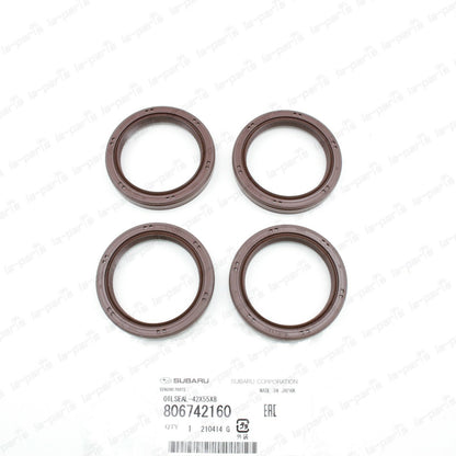 GENUINE SUBARU 2008-2017 WRX STI 2010-2017 LEGACY GT CAMSHAFT SEAL SET OF 4