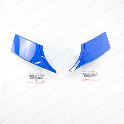 New Genuine OEM Toyota 2007-2014 FJ Cruiser Blue 2JV Front Bumper Filler PAIR