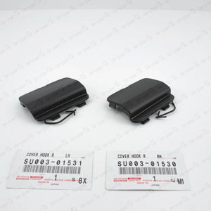 GENUINE TOYOTA SCION 13-16 FR-S 86 LEFT & RIGHT REAR BUMPER TOW EYE CAP SET OF 2
