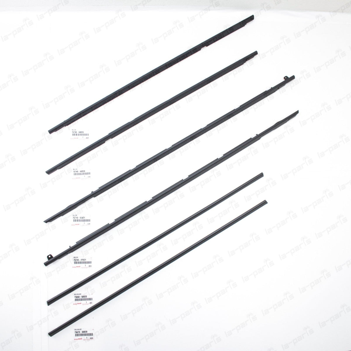 Genuine Toyota 91-98 Land Cruiser 80 FZJ80 Lexus LX450 6-Set Door Belt Molding