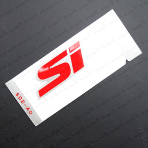 GENUINE HONDA 99-00 CIVIC COUPE SI EM1 REAR RED SI TRUNK BADGE REAR EMBLEM