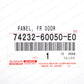 New Genuine OEM Toyota Land Cruiser 70 Driver Door Switch Panel 74232-60050-E0