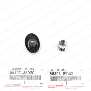 GENUINE 96-02 TOYOTA 4RUNNER FACTORY  ANTENNA ORNAMENT BEZEL & MOUNTING NUT KIT