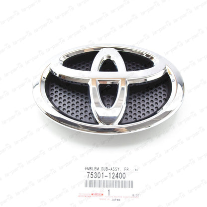 NEW GENUINE TOYOTA 13-15 RAV4 CHROME FRONT RADIATOR GRILLE EMBLEM 75301-12400