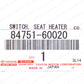 New Genuine OEM Toyota Land Cruiser FJ80 FZJ80 HDJ80 Seat Heater Switch LH & RH