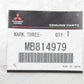 New Genuine Mitsubishi 91-99 3000GT Eclipse Triple Diamond Front Emblem MB814979