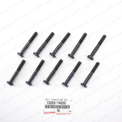 New Genuine OEM Toyota Connecting Rod Bolt 13265-74030 SET OF 10
