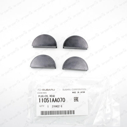 OEM Subaru Cylinder Head Plug Half Moon 96-07 Forester Impreza WRX STi Set of 4