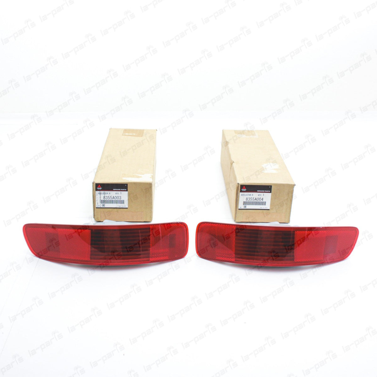 New Genuine OEM Mitsubishi 07-13 Outlander Rear Bumper Reflector Pair LH+RH