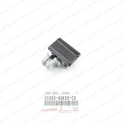 GENUINE TOYOTA LAND CRUISER 70 GLOVE COMPARTMENT DOOR LOCK 55560-90K00-C0 BLACK