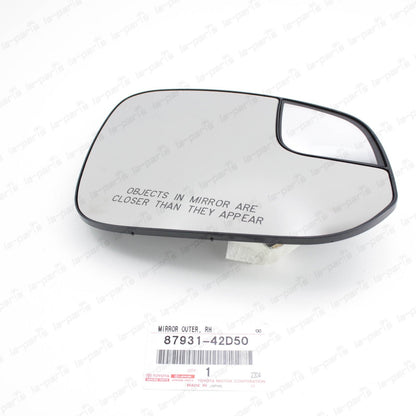 New Genuine Toyota 2016-2018 Rav4 Heated Passenger Side Mirror Glass 87931-42D50
