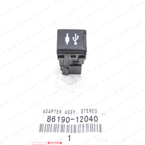 New Genuine OEM Toyota 18-22 Prius Rav4 Sienna Auxiliary Jack 86190-12040