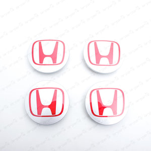 New Genuine JDM OEM Honda Integra Type R Civic SILVER Wheel Center Cap SET of 4