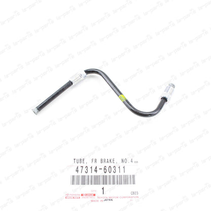 Genuine Toyota 10-18 4Runner FJ Cruiser GX460 Front Brake Tube NO.4 47314-60311