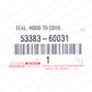 New Genuine Toyota 98-07 LC100 Lexus LX470 Hood To Cowl Top Seal 53383-60031