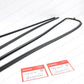 NEW GENUINE HONDA 88-91 CRX QUARTER WINDOW GLASS OUTSIDE MOLDING LEFT & RIGHT