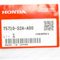 New Genuine OEM Honda 00-09 S2000 AP1 AP2 Side Fender Black Emblems "S 2000"
